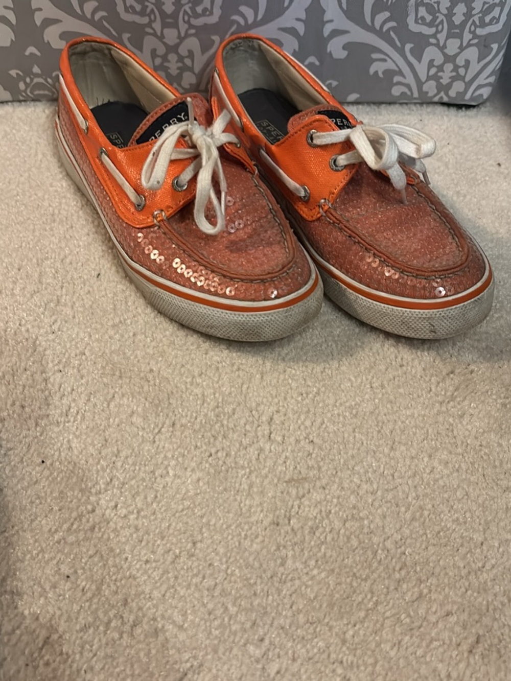 Sperry Top-Sider Box with Neon Orange Label